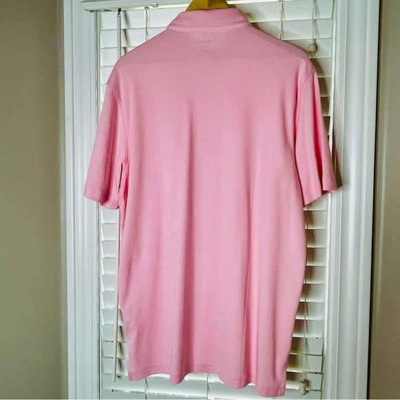 🩷 IZOD MENS POLO STYLE SIZE MEDIUM SOFT PINK LIKE NEW GREAT SUMMER SHIRT - Picture 4 of 4